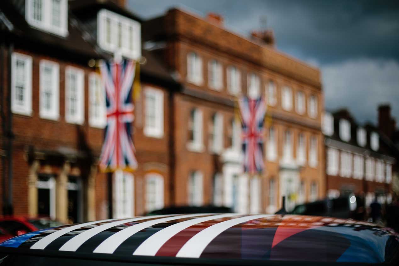 Un Mini Cooper de boda real