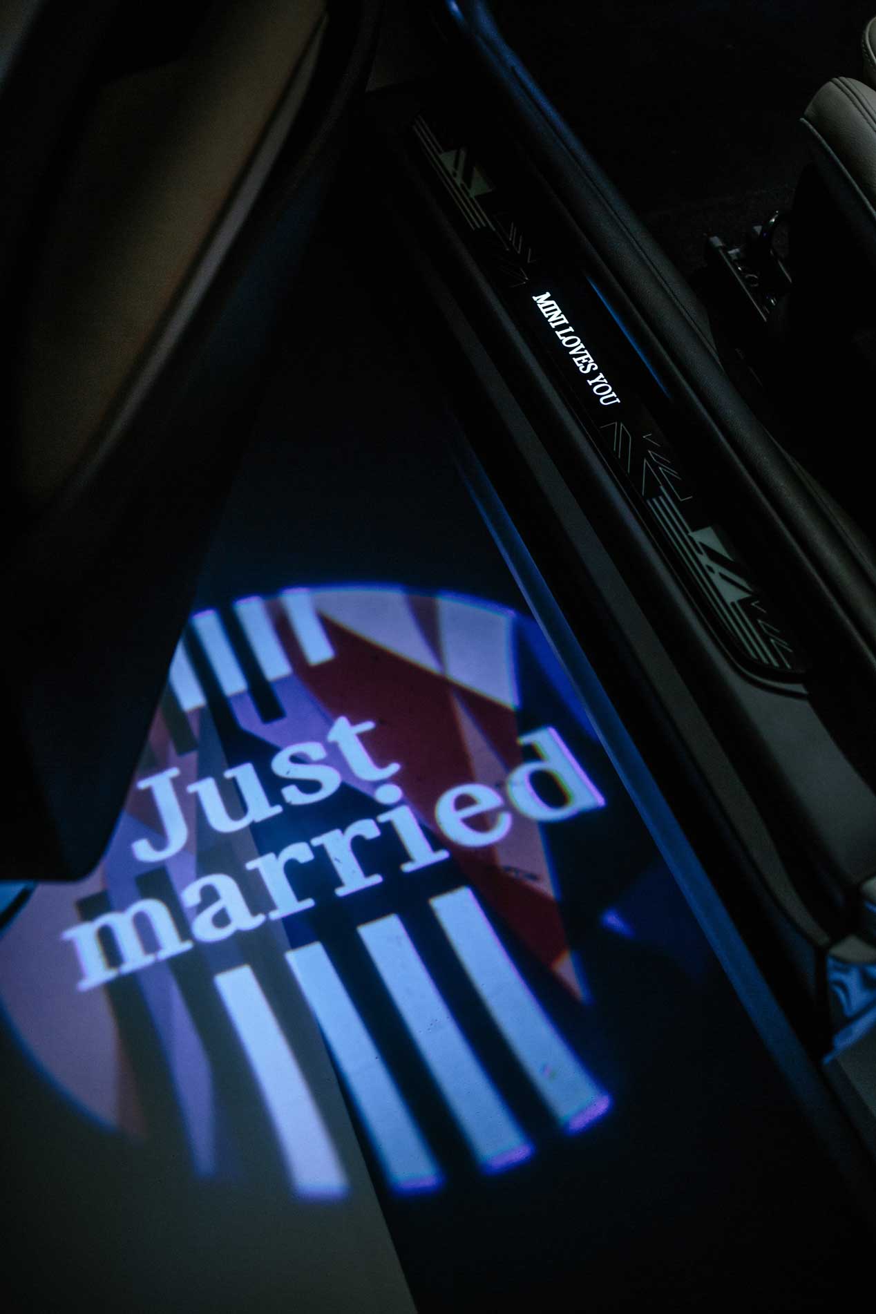 Un Mini Cooper de boda real