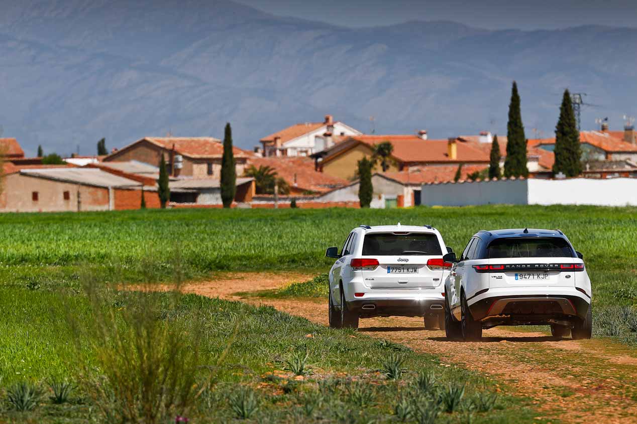 A prueba los Jeep Grand Cherokee vs Range Rover Velar