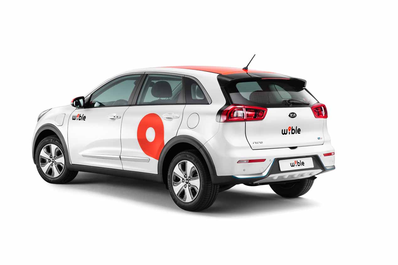 El servicio de carsharing Wible, con Kia Niro híbrido plug in
