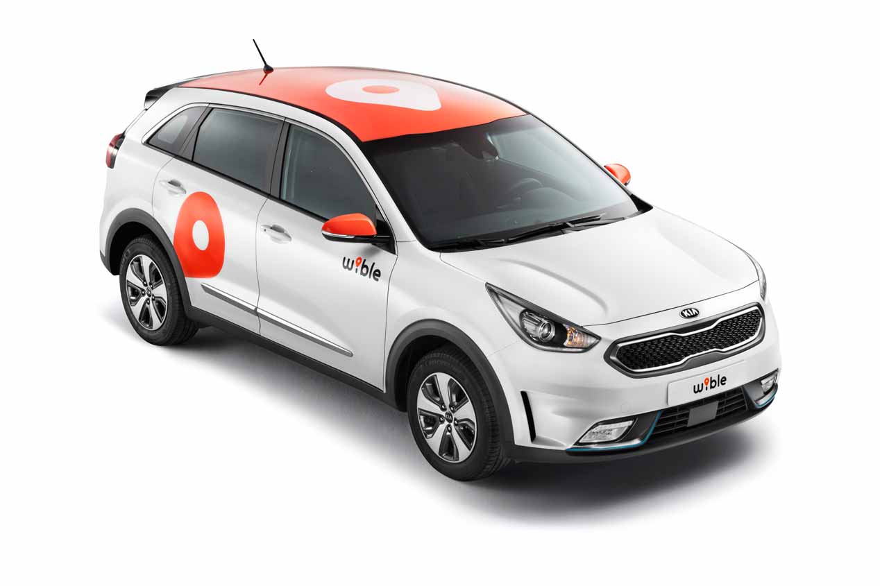 El servicio de carsharing Wible, con Kia Niro híbrido plug in