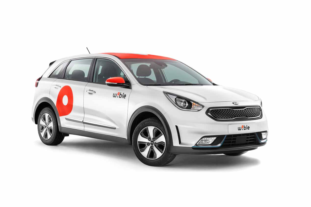 El servicio de carsharing Wible, con Kia Niro híbrido plug in