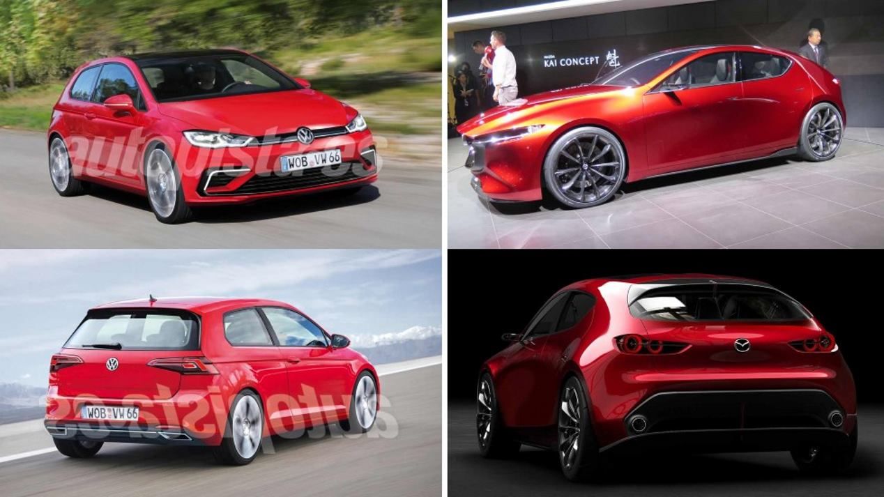 VW Golf 2019 vs Mazda3 2019: duelo de grandes compactos
