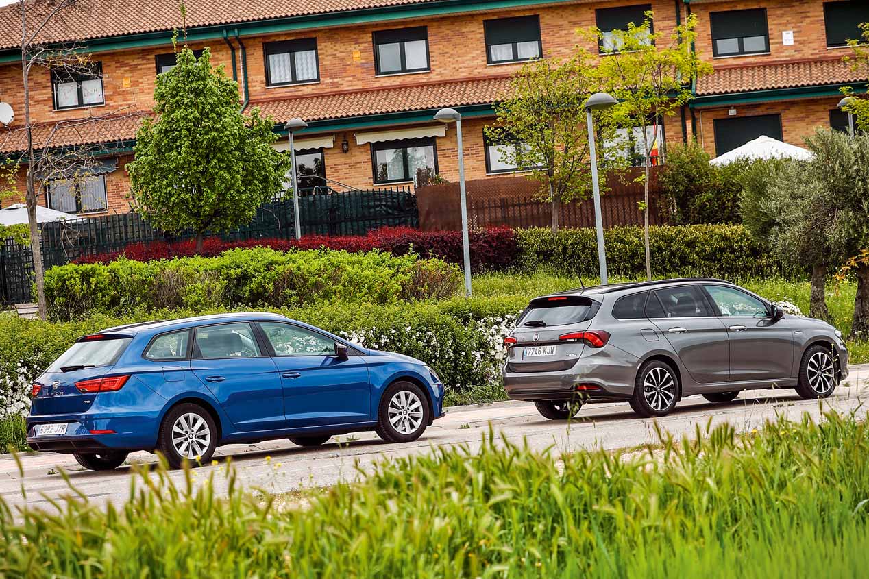 Fiat Tipo SW GLP y Seat León ST GNC: comparativa de coches de gas