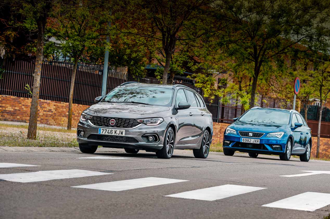 Fiat Tipo SW GLP y Seat León ST GNC: comparativa de coches de gas