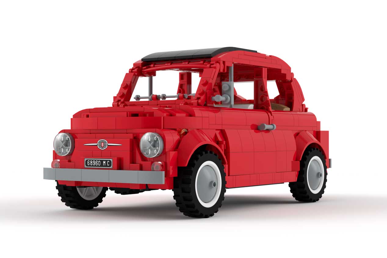 Un Fiat 500 como nunca lo habías visto... ¡De Lego!