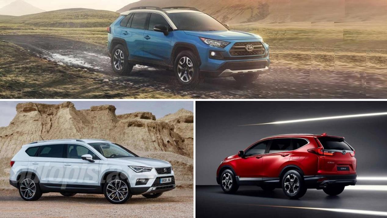 Honda CR-V 2018 vs Seat Tarraco vs Toyota RAV4: así son los nuevos SUV que vienen