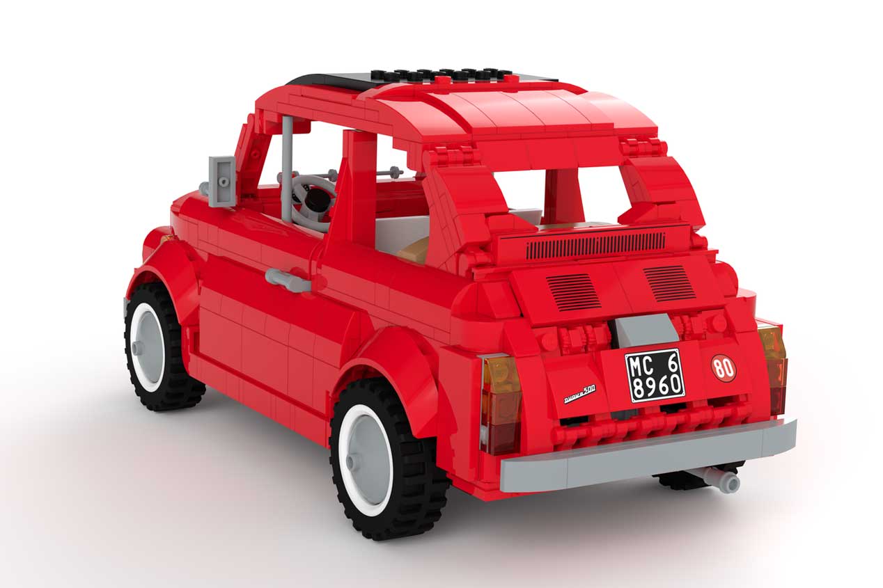 Un Fiat 500 como nunca lo habías visto... ¡De Lego!
