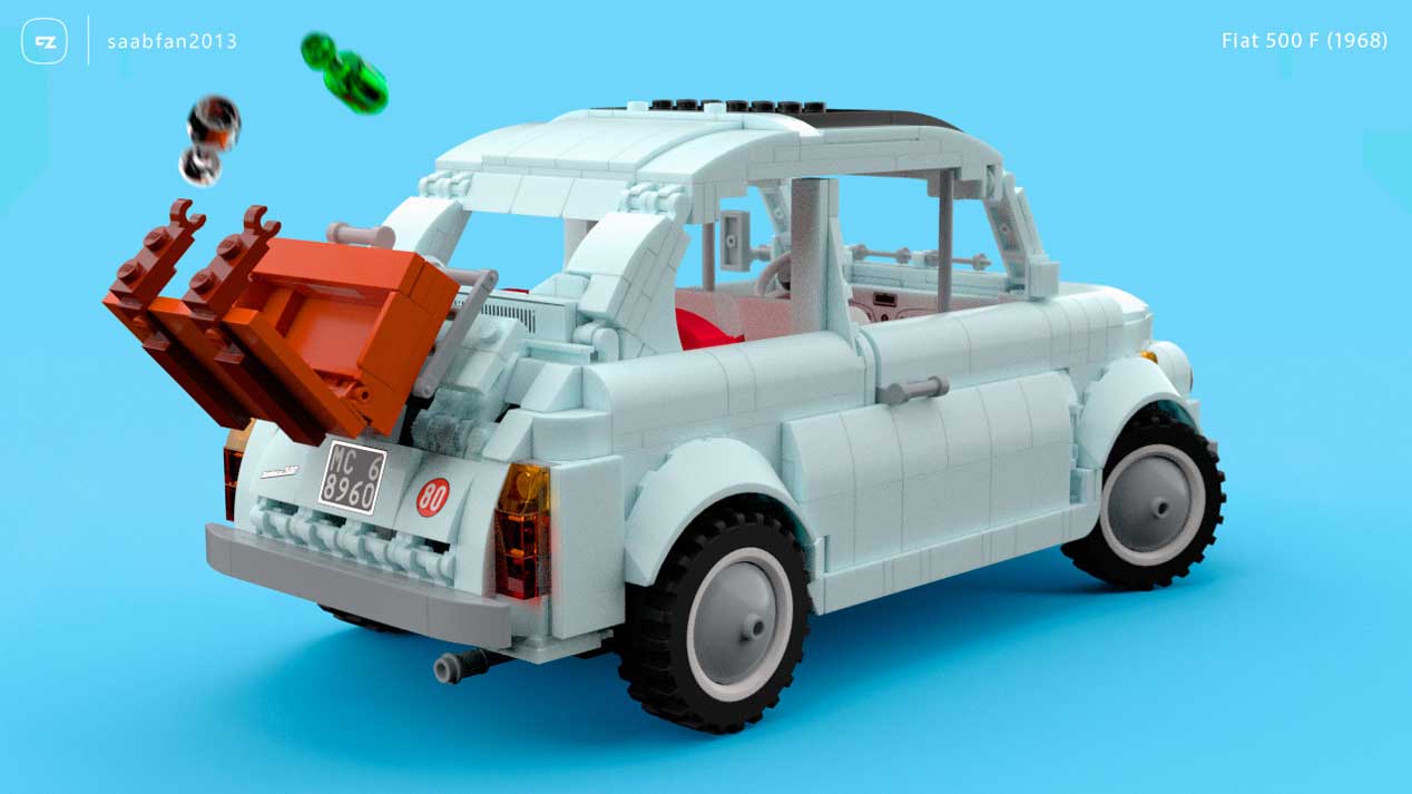 Un Fiat 500 como nunca lo habías visto... ¡De Lego!