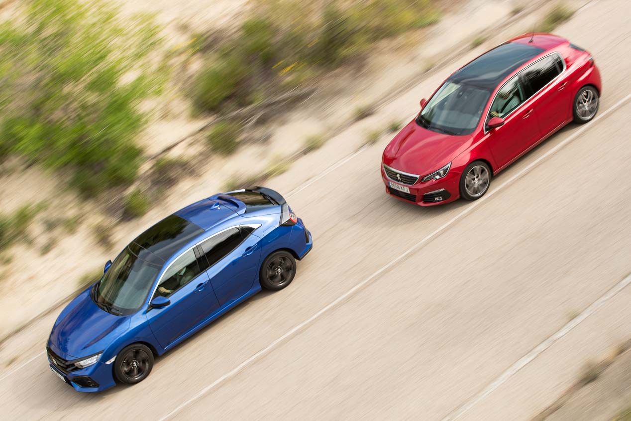 Honda Civic 1.6 i-Dtec vs Peugeot 308 1.5 BlueHDI