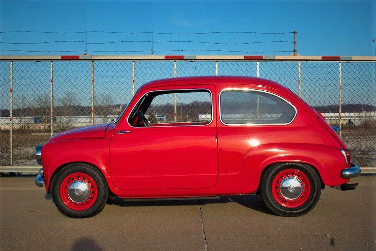 Motor rotativo, 220 CV, 600 kg de peso... ¡En un Fiat 600!