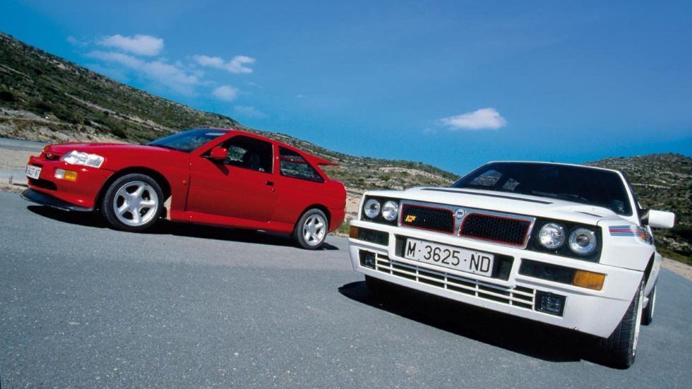 Ford Escort RS Cosworth vs Lancia Delta HF Integrale (prueba original)