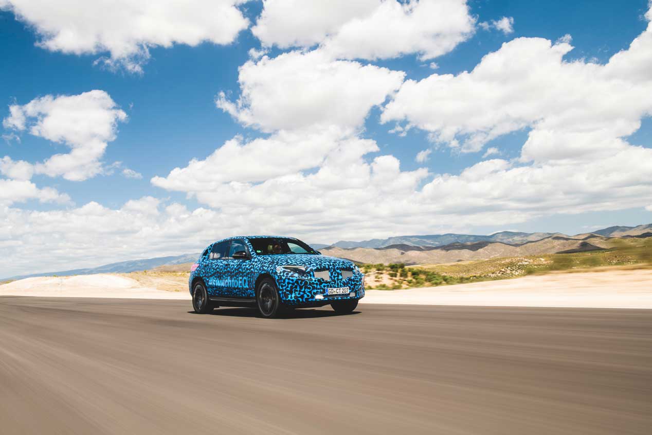 Mercedes EQC, su primer SUV eléctrico de pruebas por Almería