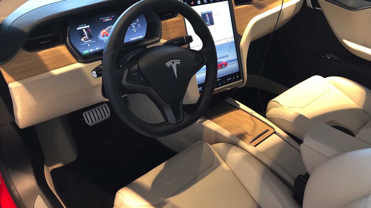 Así es el interior de un Tesla Model S P100D
