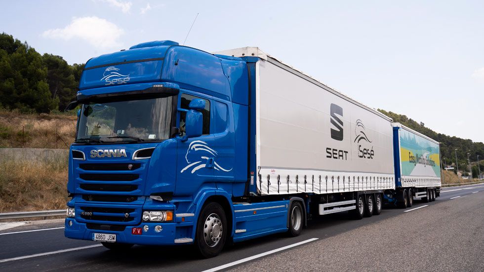 El duotráiler de Seat, el camión más grande y eficiente en Europa (VÍDEO)