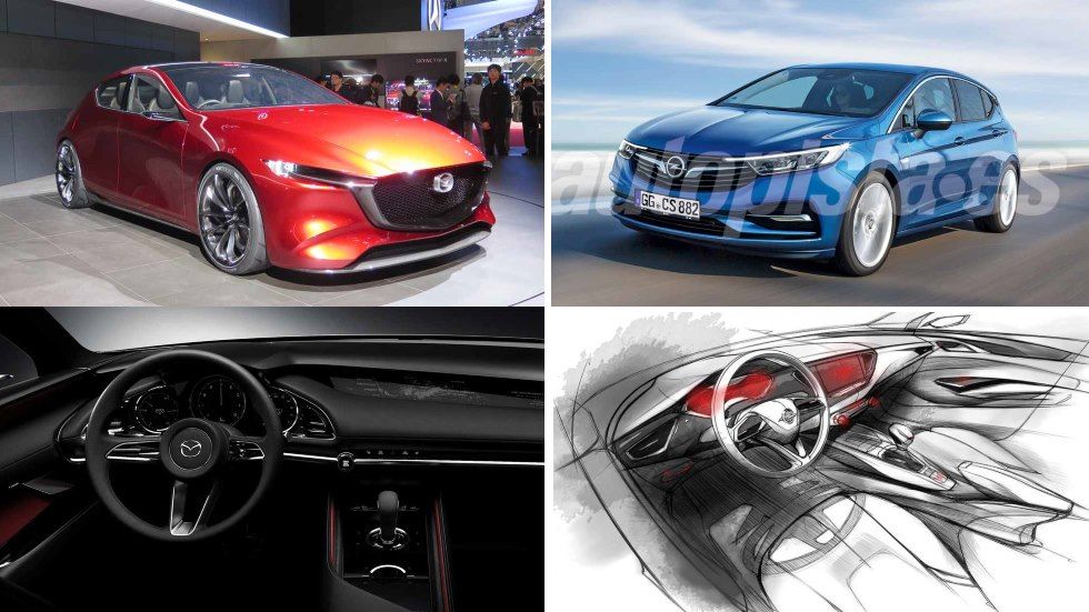 Nuevos Mazda3 vs Opel Astra: gran duelo de compactos que llegan en 2019