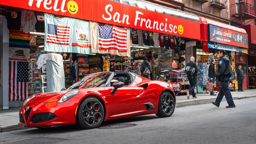 Alfa Romeo 4C Spider, prueba y viaje por San Francisco