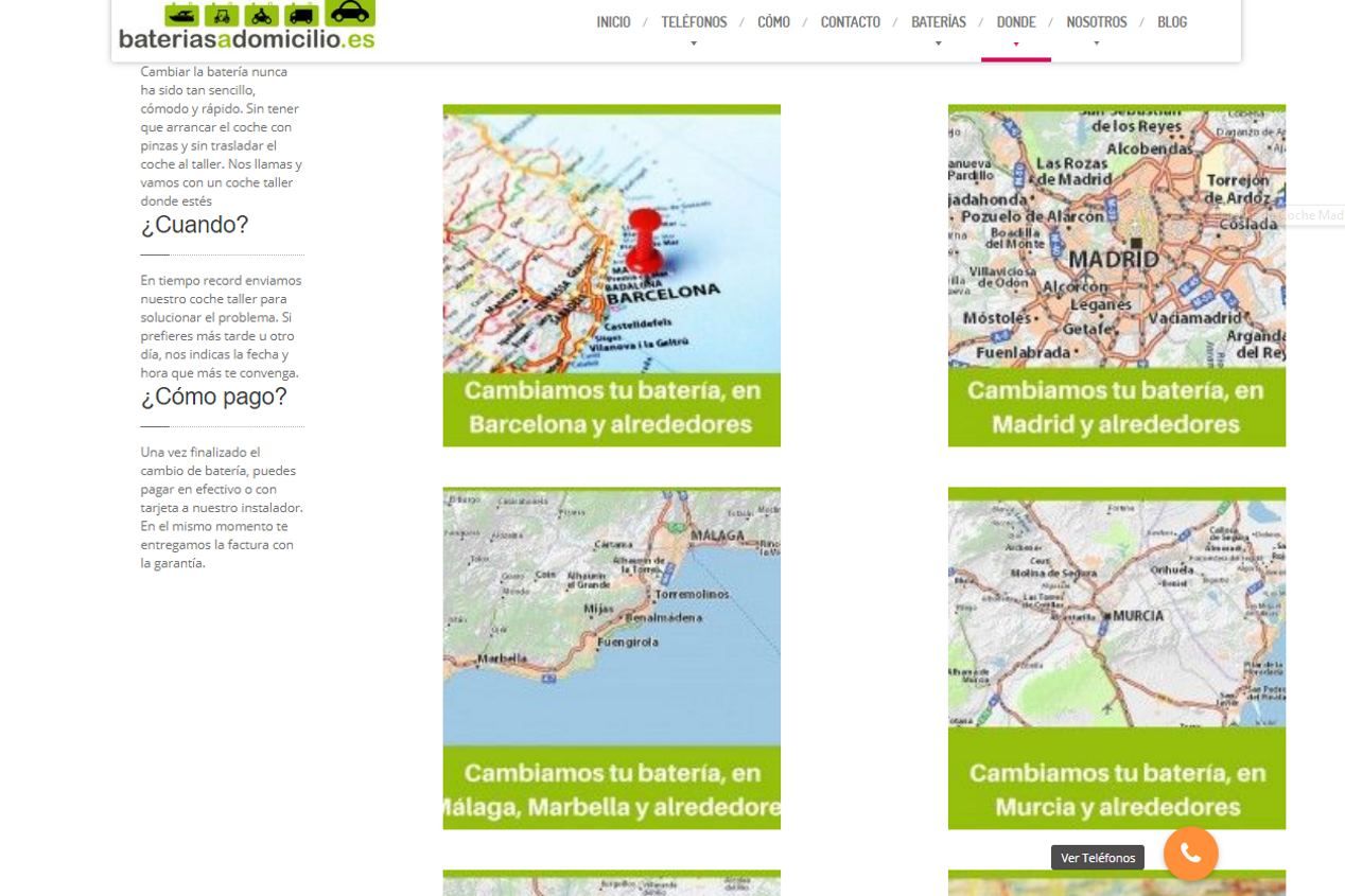 Baterías a domicilio: una nueva web para solucionar averías