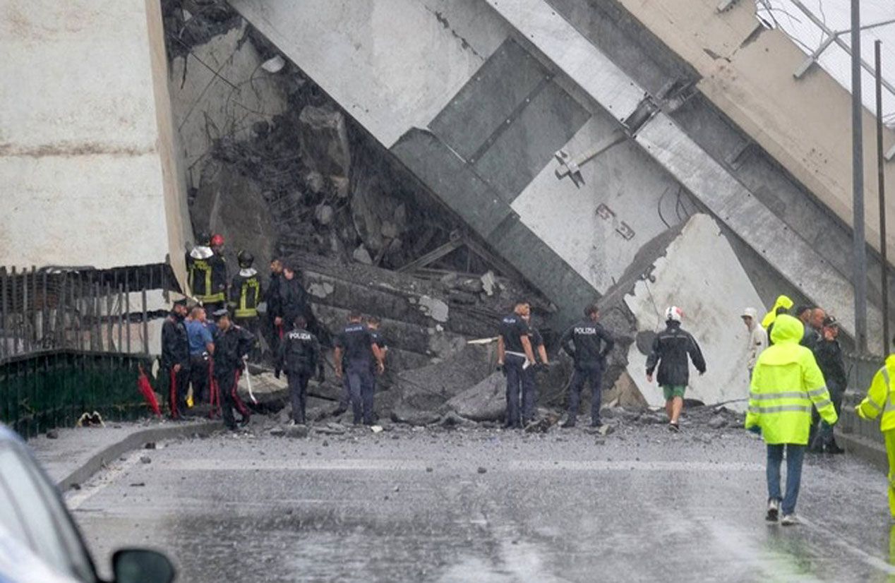 Tragedia del puente caído en Génova: primeras imágenes