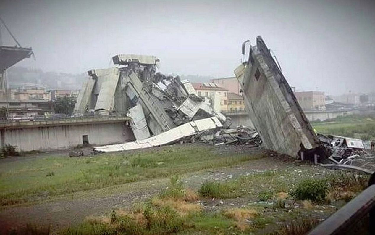 Tragedia del puente caído en Génova: primeras imágenes