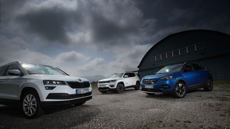 Comparativa SUV: Jeep Compass, Opel Grandland X y Skoda Karoq, ¿el mejor?