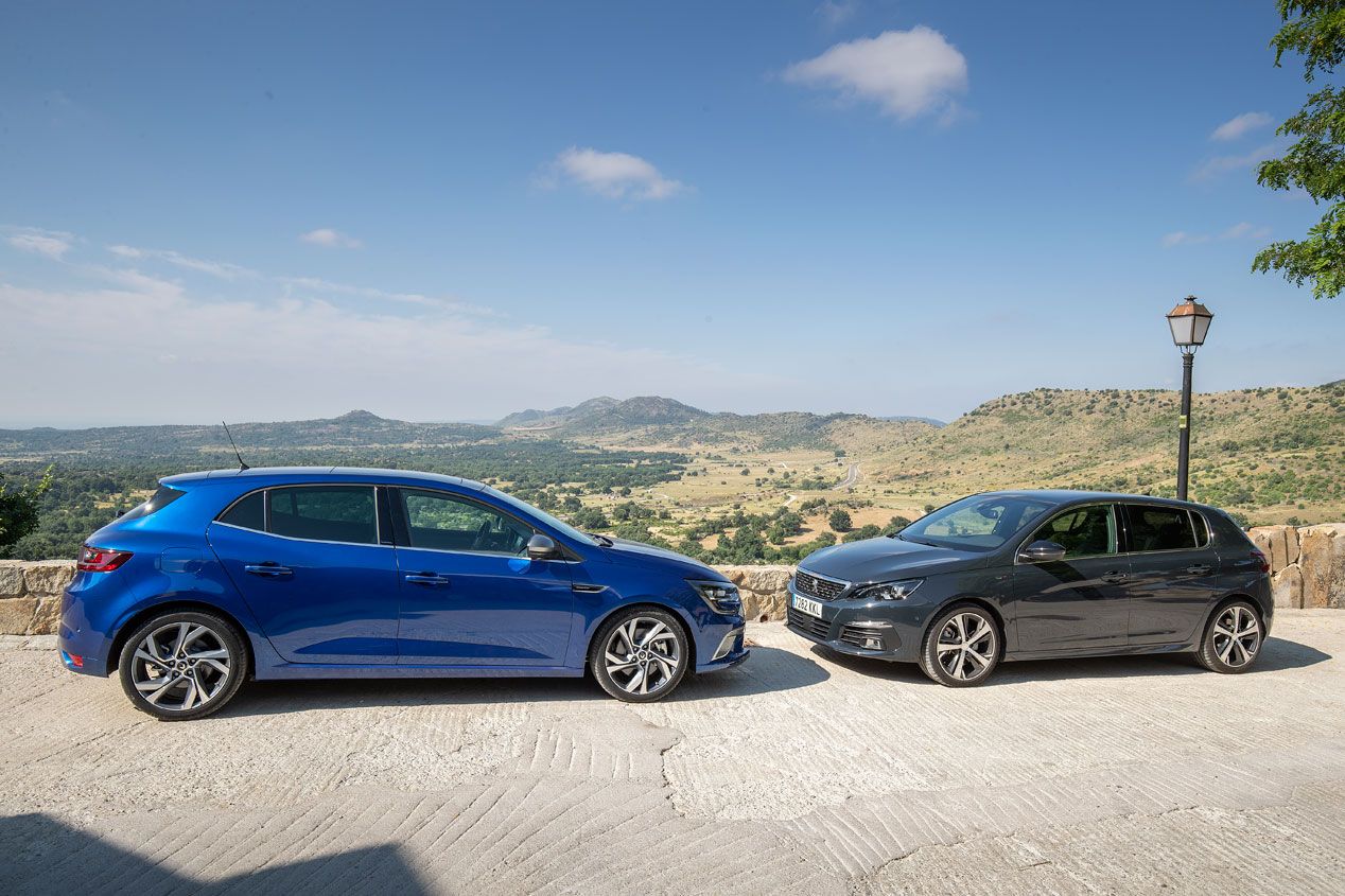 Comparativa Peugeot 308 GT 1.6 Puretech vs Renault Mégane GT 1.6 Tce