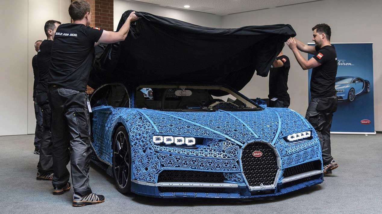 ¿Un Bugatti Chiron a 20km/h? Sí, ¡de Lego!
