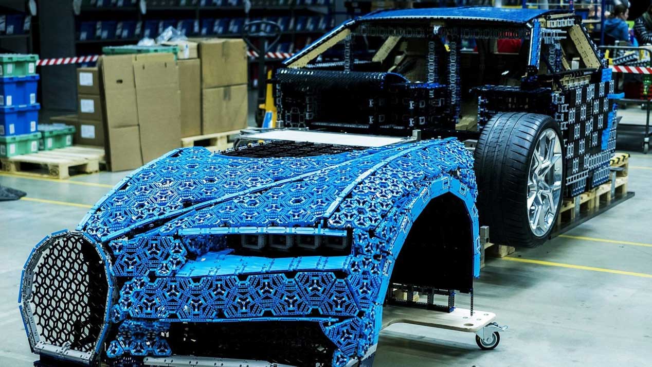 ¿Un Bugatti Chiron a 20km/h? Sí, ¡de Lego!