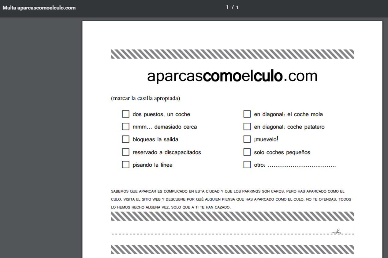 ¿Aparcas como el culo? Llega una nueva web de denuncia