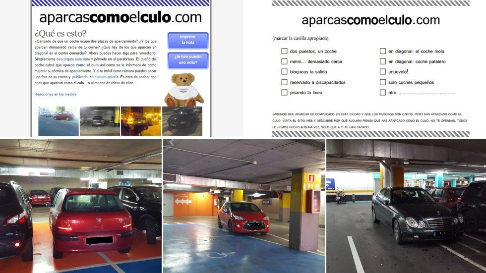 ¿Aparcamos “como el culo”? Así es la nueva web de denuncia 