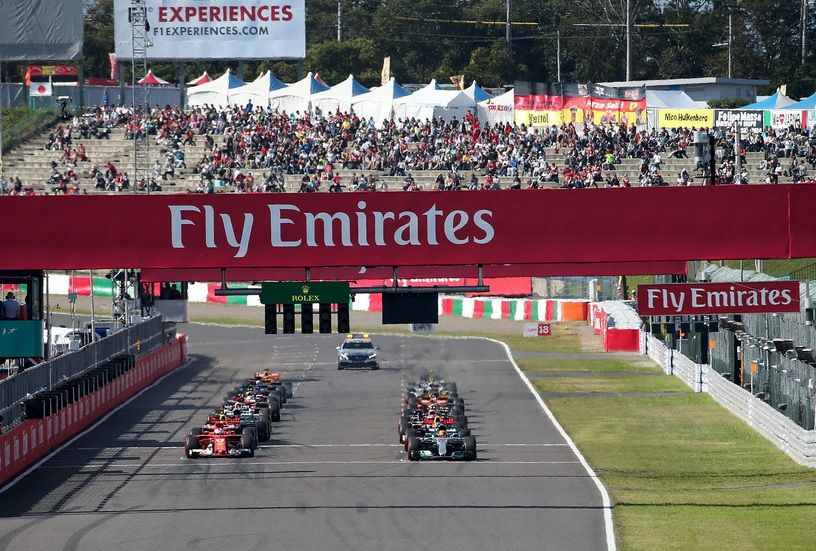 Salida del GP de Japón de 2017