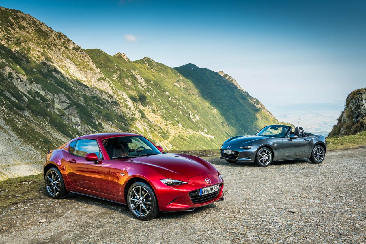 El nuevo Mazda MX-5 2019, a prueba en la Transfãgãrãsan