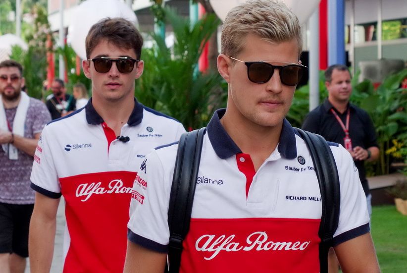 Ericsson por delante de su compañero en Sauber Leclerc