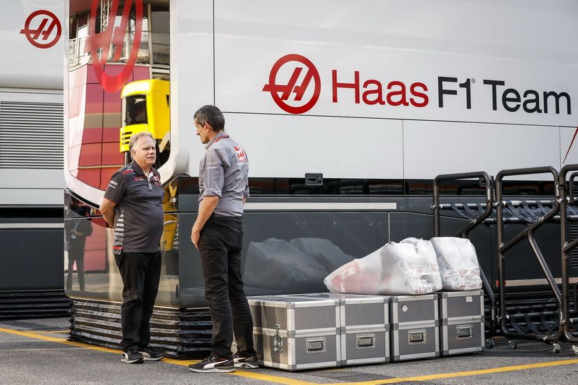 Gene Haas con Guenther Steiner