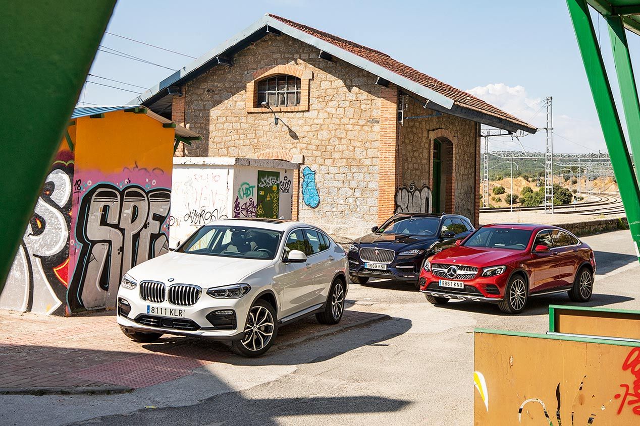 Comparativa SUV: BMW X4, Jaguar F-Pace y Mercedes GLC Coupé