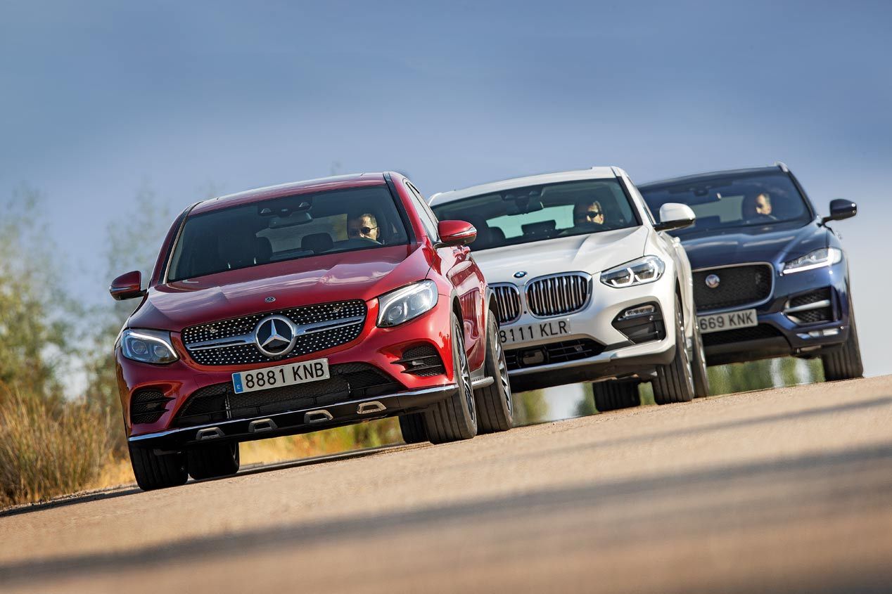 Comparativa SUV: BMW X4, Jaguar F-Pace y Mercedes GLC Coupé