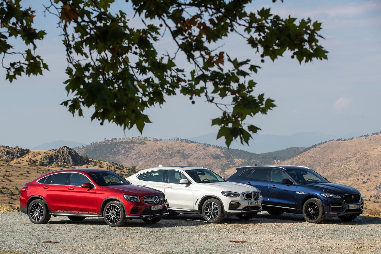 Comparativa SUV: BMW X4, Jaguar F-Pace y Mercedes GLC Coupé