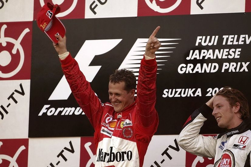 Michael Schumacher ganador del GP de Japón de 2004