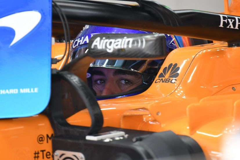 Fernando Alonso en su McLaren