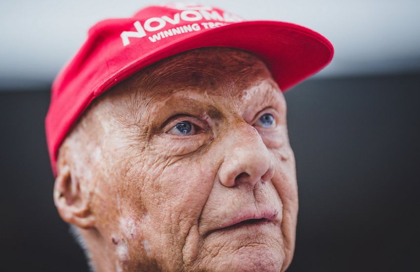 El expiloto de F1, Niki Lauda, de 69 años