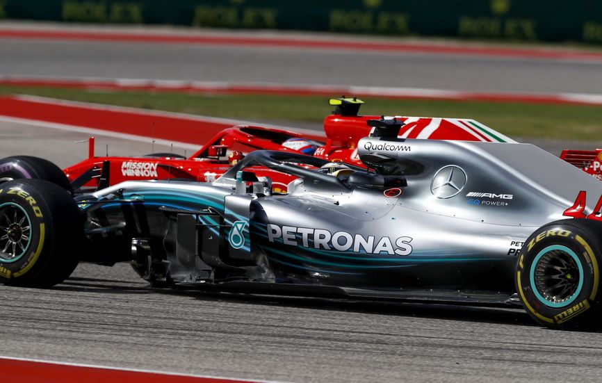 El Mercedes de Lewis Hamilton