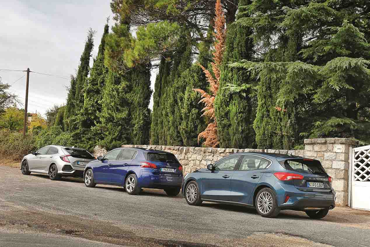 Comparativa: Ford Focus, Honda Civic y Peugeot 308: ¿qué compacto es mejor?