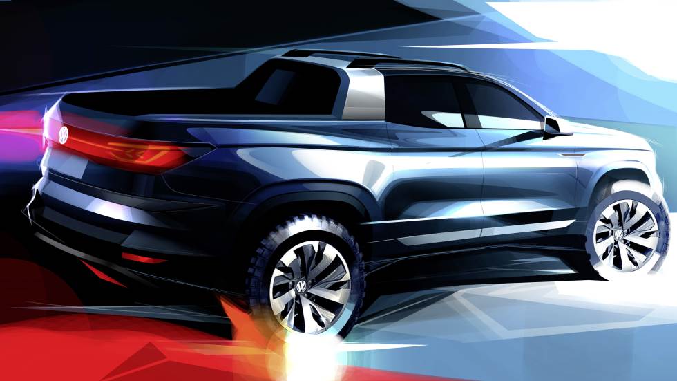 VW lanzará un nuevo pick-up compacto basado en el SUV Tiguan