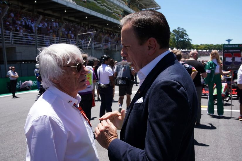 Ecclestone con el alcalde de Sao Paulo el año pasado