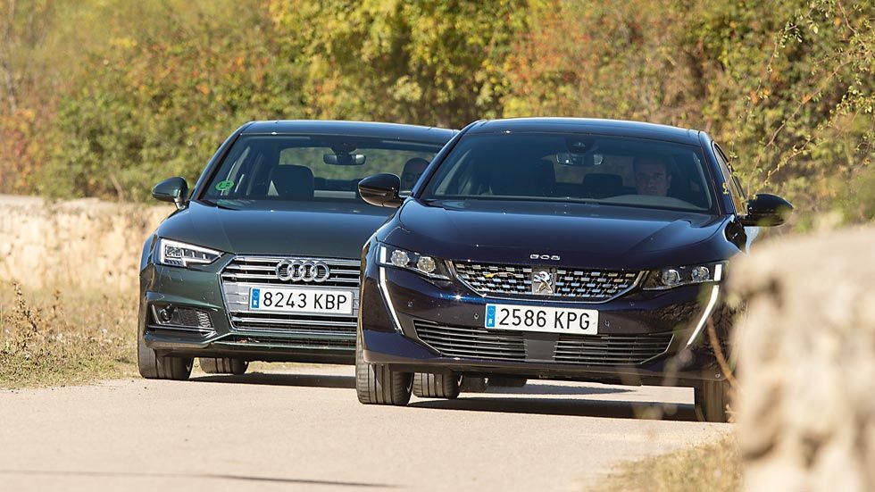 Audi A4 vs Peugeot 508: dos berlinas con amplitud de miras