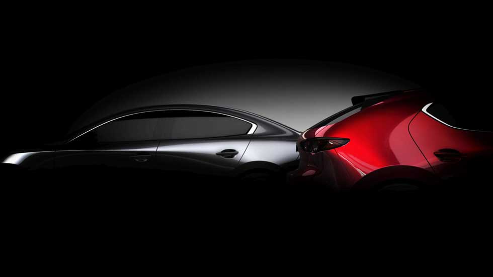 Mazda3 2019: primer teaser del nuevo compacto