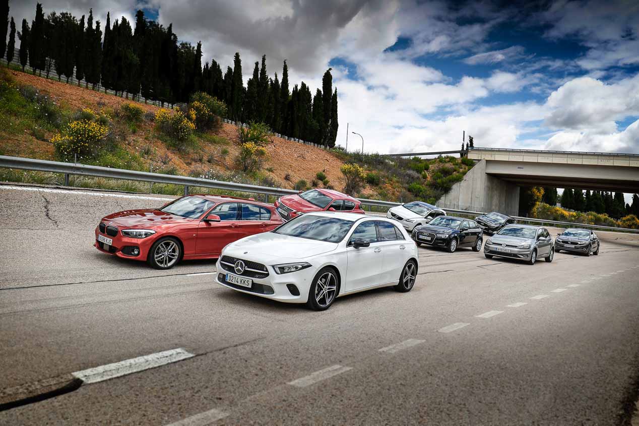 Supercomparativa de compactos: A3, Serie 1, Clase A, Golf, Q30, CT, V40 y DS 4