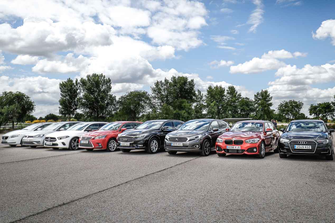 Supercomparativa de compactos: A3, Serie 1, Clase A, Golf, Q30, CT, V40 y DS 4