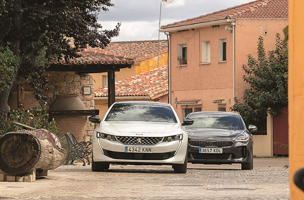 Peugeot 508 vs Kia Stinger: duelo de berlinas Diesel