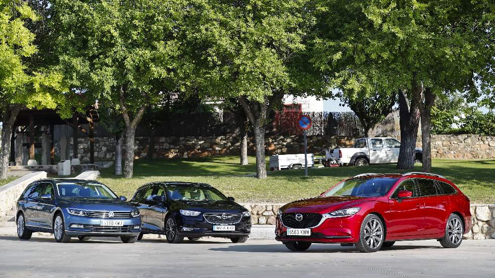 Mazda6, Opel Insignia y VW Passat: a prueba con carrocería familiar